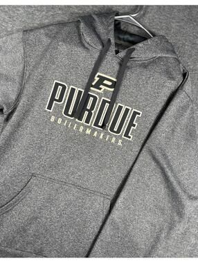 Champion Purdue Boilermakers Pullover Hoodie Sweatshirt Mens Medium Gray